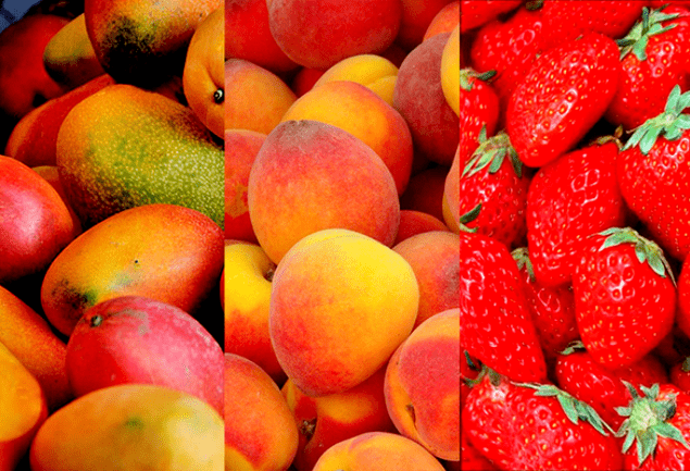 mango, brzoskwinie dla siły